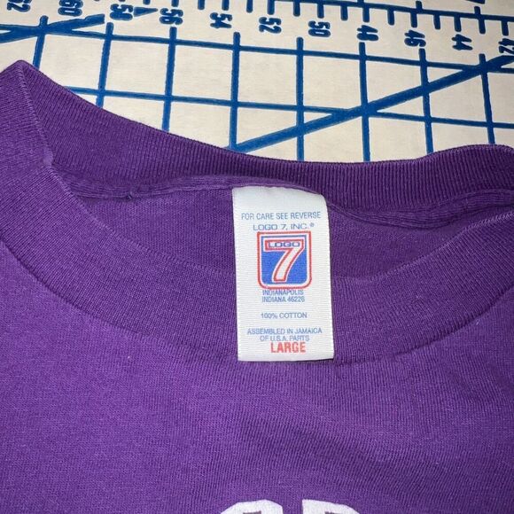 Vtg Colorado Rockies T-Shirt Size Large Logo 7 Short Sleeve Logo Graphic - Picture 7 of 8